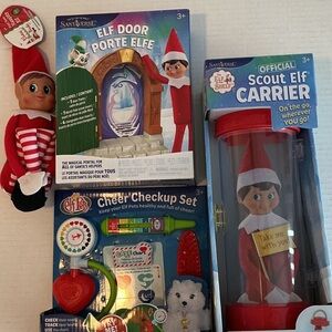 Elf on the Shelf Scout Elf Carrier, Door, Checkup Set, Elf Bundle
